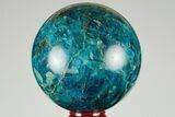 Bright Blue Apatite Sphere - Madagascar #191454-1